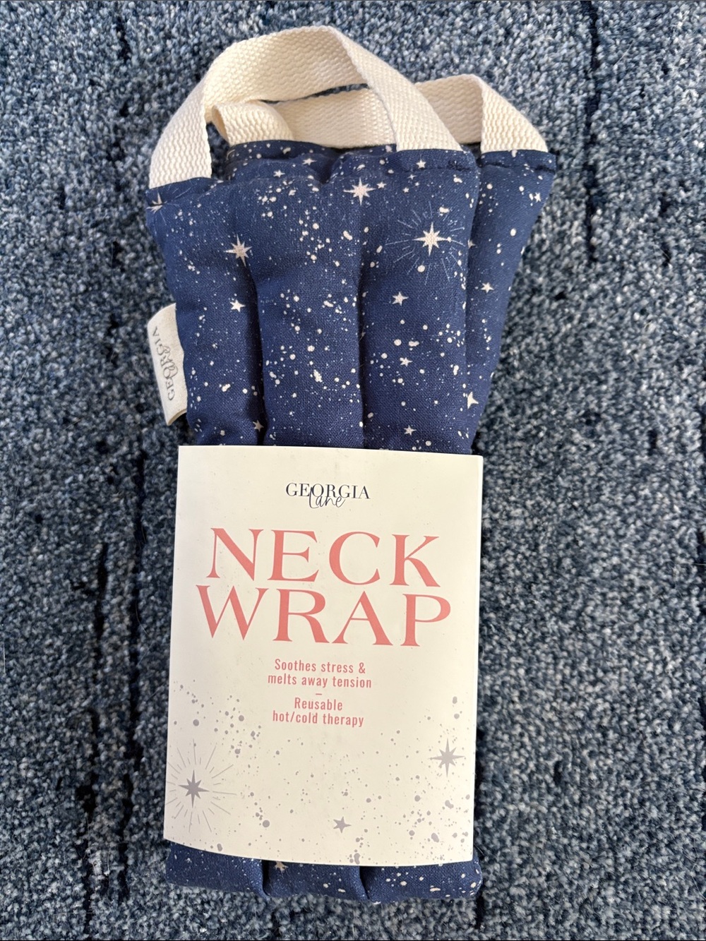 Georgia Lane Neck Wrap - Navy Star Print